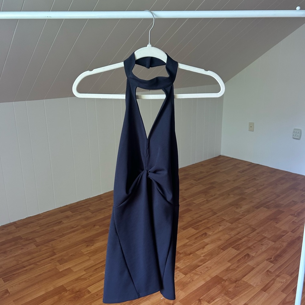 The Vintage Shop Black Backless Dress